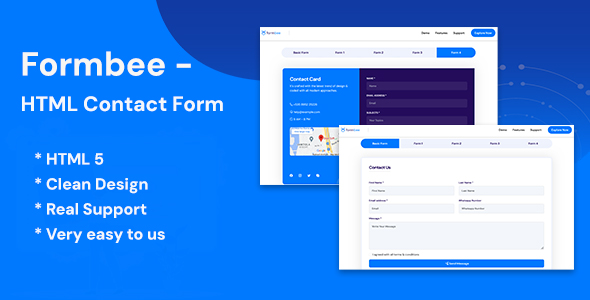[Download] Formbee – Bootstrap HTML Contact Form 