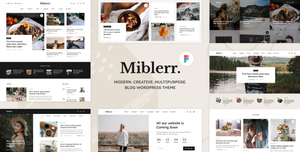 [Download] Miblerr – Modern, Creative & Multipurpose Blog WordPress Theme 