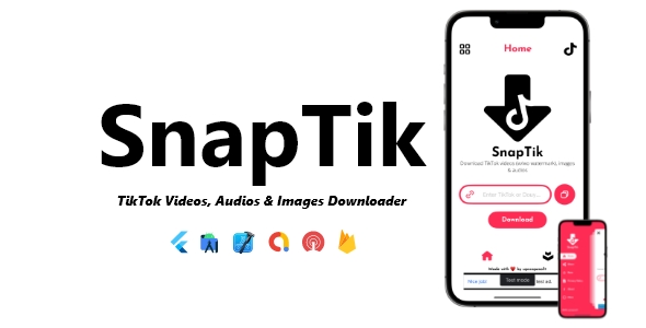 [Download] SnapTik – Videos, Audios & Images TikTok Downloader | ADMOB, ONESIGNAL, FIREBASE 