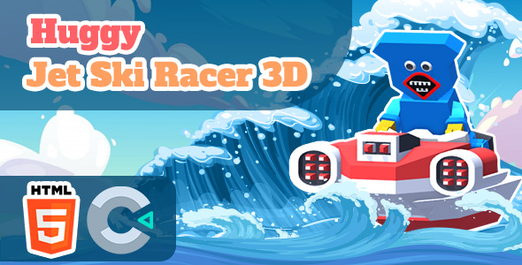 [Download] Huggy Jet Ski Racer 3D – HTML5 Game – C3P 