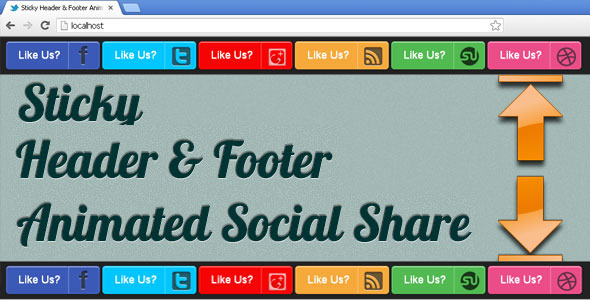 Download Sticky Header & Footer Animated Social Share Nulled 