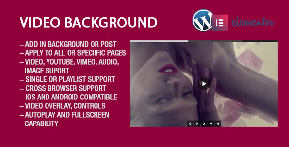 [Download] Video Background Elementor Widget 
