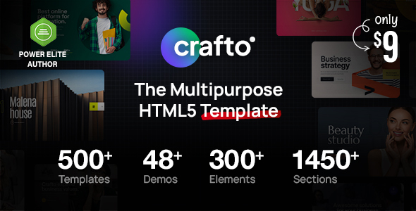 Nulled Crafto – The Multipurpose HTML5 Template free download