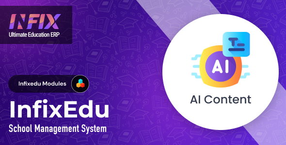 [Download] AI Content Module | InfixEdu School – School Management System Software 