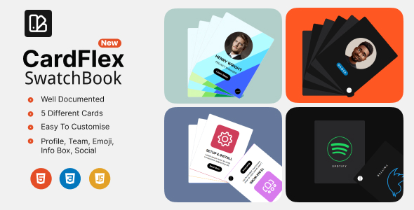 [Download] CardFlex – Interactive SwatchBook Card Collection 