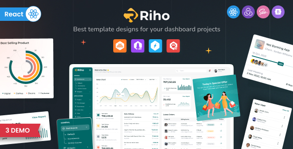 Nulled Riho – React JS Admin Dashboard Template free download