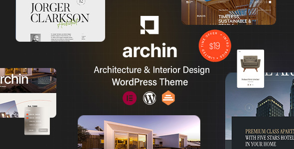 [Download] Archin – Architecture & Interior Design WordPress Elementor Theme 