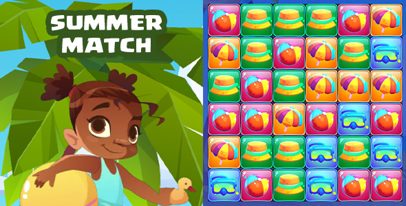 [Download] Summer Collect Em All – HTML5 Game – Construct 3 
