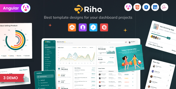 Nulled Riho – Angular Admin Dashboard free download