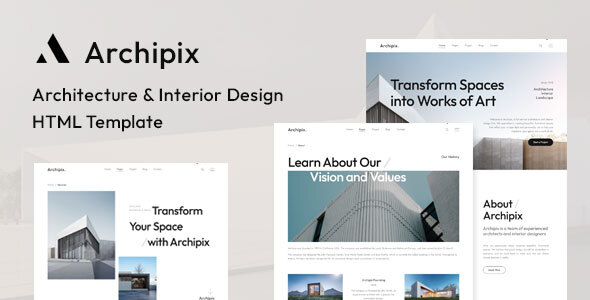 Nulled Archipix | Architecture & Interior Design HTML Template free download