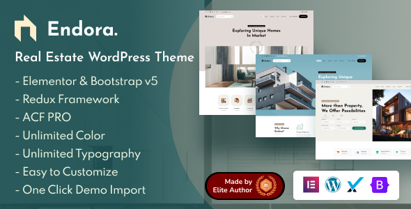 [Download] Endora – Real Estate WordPress Theme 