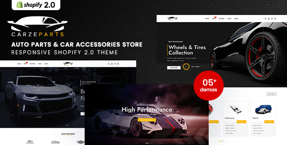 [Download] Carze – Auto Parts & Car Accessories Store Shopify 2.0 Theme 