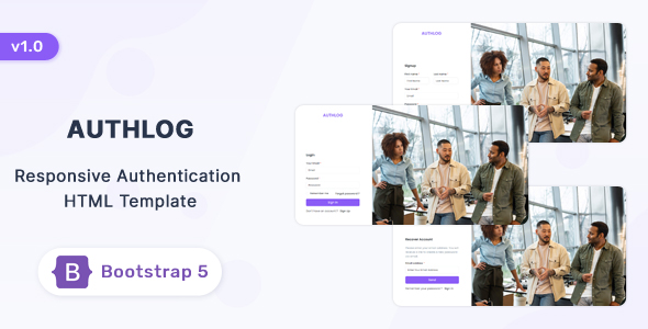 [Download] Authlog – Bootstrap 5 Authentication Page HTML Template 