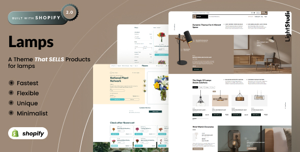 Nulled Lamps – Lighting & Interior Lights Shopify 2.0 Theme free download