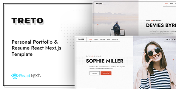 Nulled TRETO – Personal Portfolio React NextJS Template free download