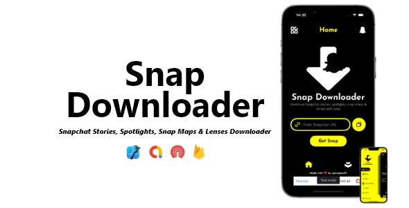 [Download] Snap Downloader – Snapchat Stories, Spotlights, Map & Lenses Downloader | ADMOB, ONESIGNAL, FIREBASE 