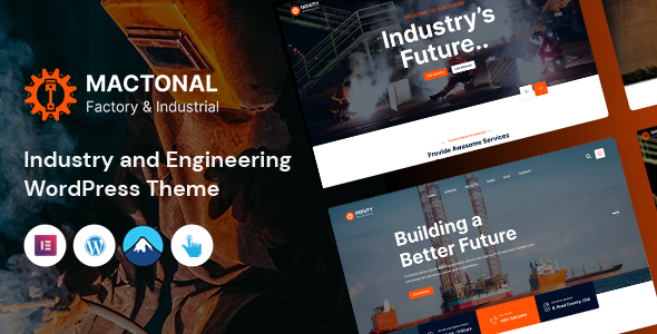 [Download] Mactonal – Factory and Industrial WordPress Theme 