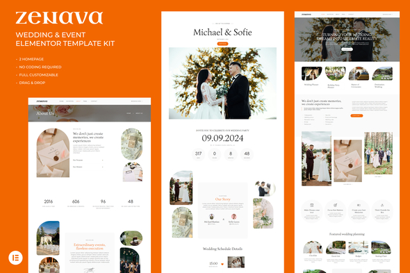 [Download] Zenava – Wedding & Event Elementor Template Kit 