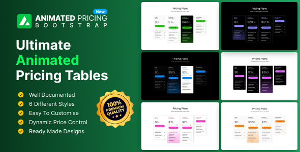 [Download] Bootstrap animated pricing cards with dynamic price control 
