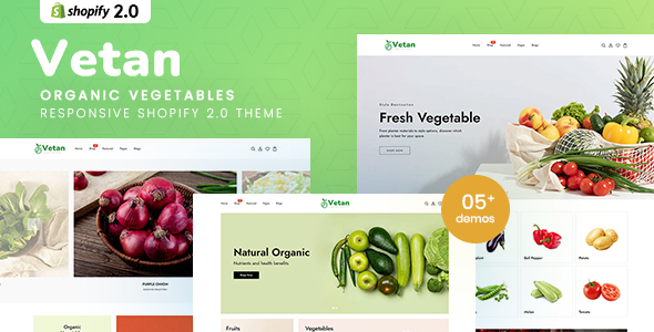 [Download] Vetan – Organic Vegetables eCommerce Shopify 2.0 Theme 