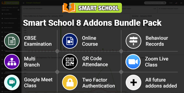 [Download] Smart School Addon Modules Bundle Pack 