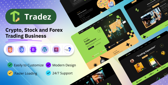 Nulled Tradez – Forex and Stock Broker WordPress Theme free download