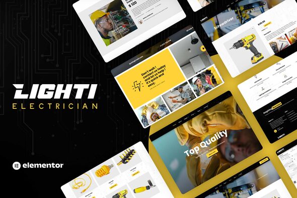 [Download] Lighti – Electrician Elementor Pro Template Kit 