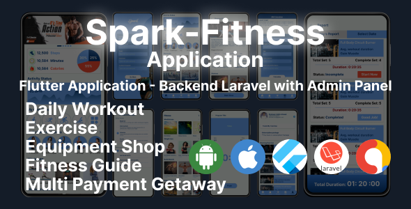 [Download] Spark | Fitness & Shop App with Laravel Backend 