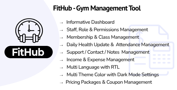 Nulled FitHub SaaS – Gym Management Tool free download