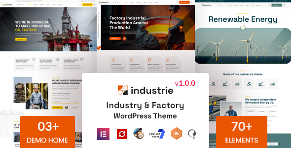 [Download] Industrie – Factory & Industry WordPress Theme 