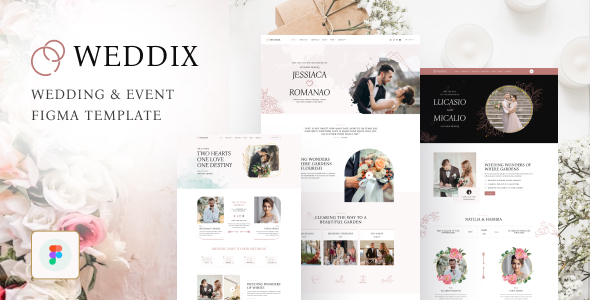 [Download] Weddix – Wedding & Event Figma Template 