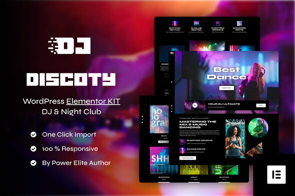 [Download] Discoty – DJ & Night Club Elementor Pro Template Kit 