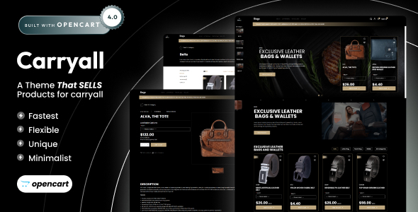 Nulled Carryall – Trendy Bags Opencart 4 Theme free download