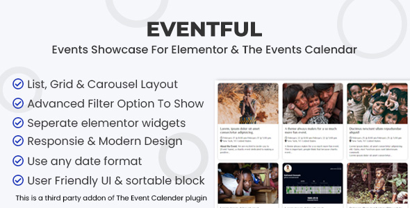 Nulled Events Showcase For Elementor And The Events Calendar free download
