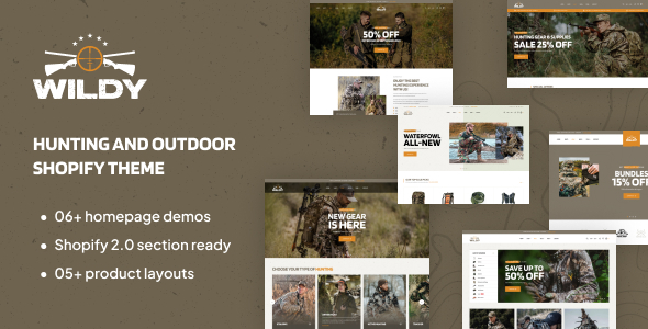[Download] Ap Wildy – Hunting & Outdoor Shopify Theme 