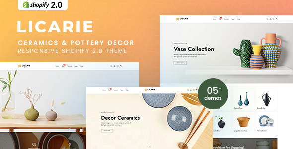 Nulled Licarie – Ceramics & Pottery Decor Shopify 2.0 Theme free download