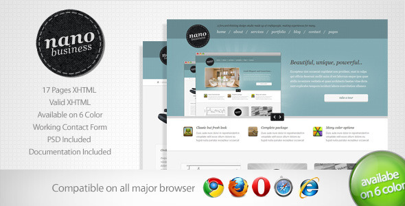 Download Nano – Corporate Business Template 5 Nulled 