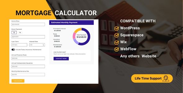 Nulled Financial Mortgage Calculator – web calculator for yuor website free download