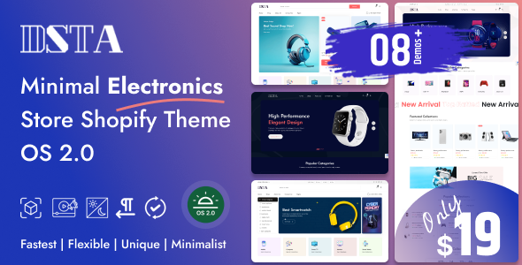 [Download] Dsta – Minimal Electronics Store Shopify Theme OS 2.0 