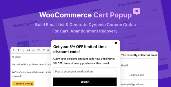 Nulled WooCommerce Cart Popup – For Cart Abandonment Recovery free download