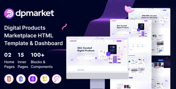 [Download] DpMarket – Digital Products Marketplace Html5 Template With Dashboard 