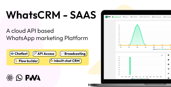 [Download] WhatsCRM – Chatbot, Flow Builder, API Access, WhatsApp CRM SAAS System 