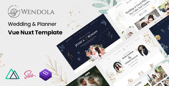 Nulled Wendola – Wedding & Planner Vue Nuxt Template free download