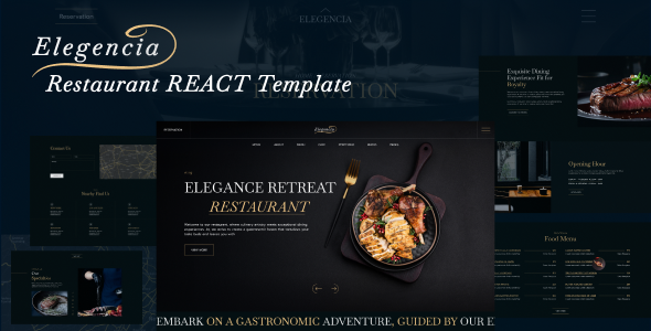 Nulled Elegencia – Royale Restaurant ReactJS Template free download