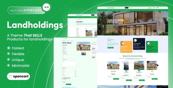 [Download] Land Holdings – Luxury Property Opencart 4 Template 