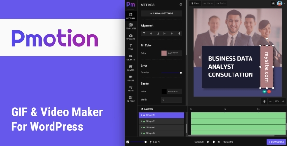 [Download] Pmotion – Animated GIF and Video Maker For WordPress 