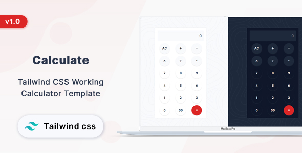 Nulled Calculate – Tailwind CSS Working Calculator Template free download