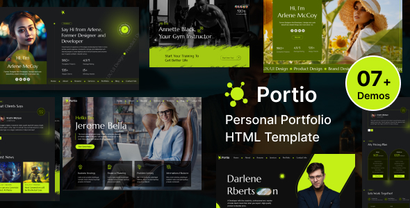 Nulled Portio | Personal Portfolio Resume Template free download