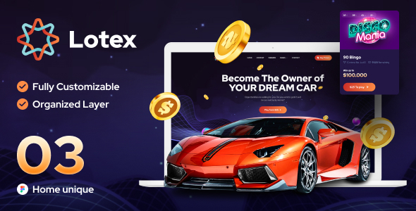 [Download] Lotex – Online Lotto & Lottery Figma Template 