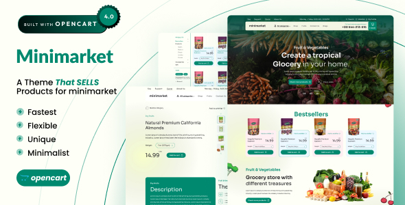 [Download] Minimarket – Snacks & Shopping OpenCart 4 Theme 
